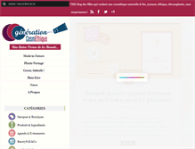 Tablet Screenshot of generationcosmethique.com